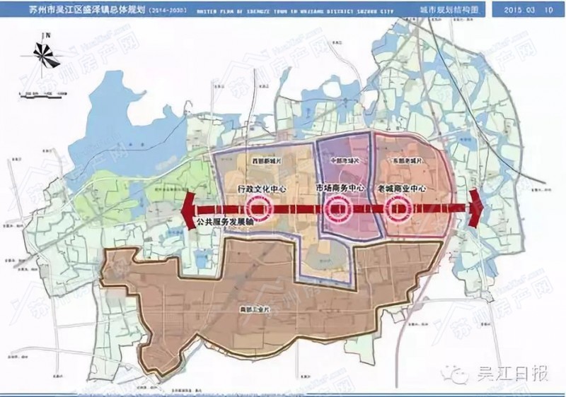 目前,该片区基础设施道路框架和配套已近乎全部完成:盛泽镇政府